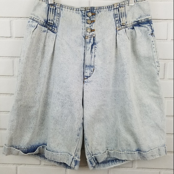 Jordache Pants - VTG Jordache High Waisted Acid Wash Shorts Size 14